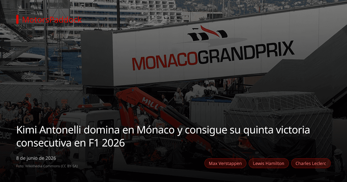 Kimi Antonelli domina en Mónaco y consigue su quinta victoria consecutiva en F1 2026