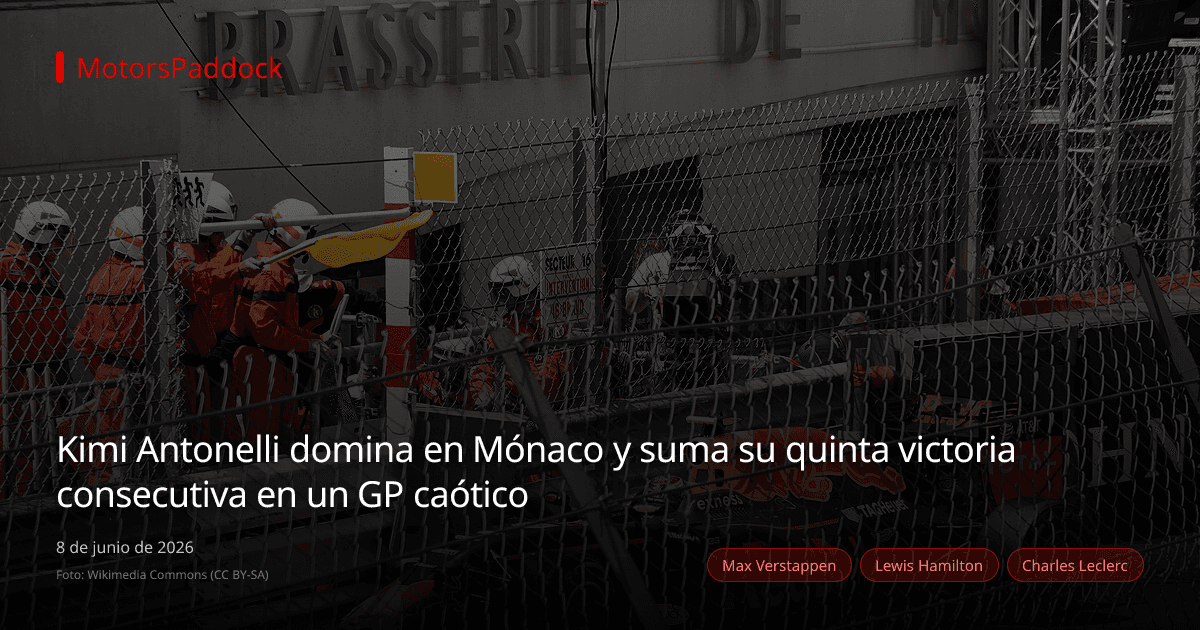 Kimi Antonelli domina en Mónaco y suma su quinta victoria consecutiva en un GP caótico