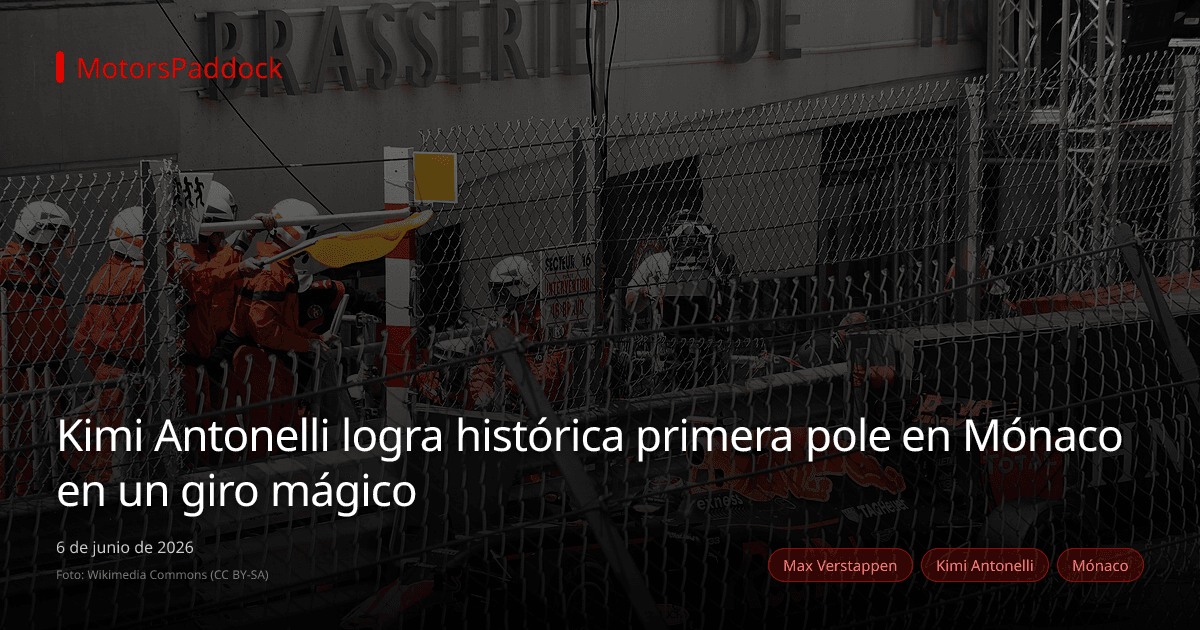 Kimi Antonelli logra histórica primera pole en Mónaco en un giro mágico
