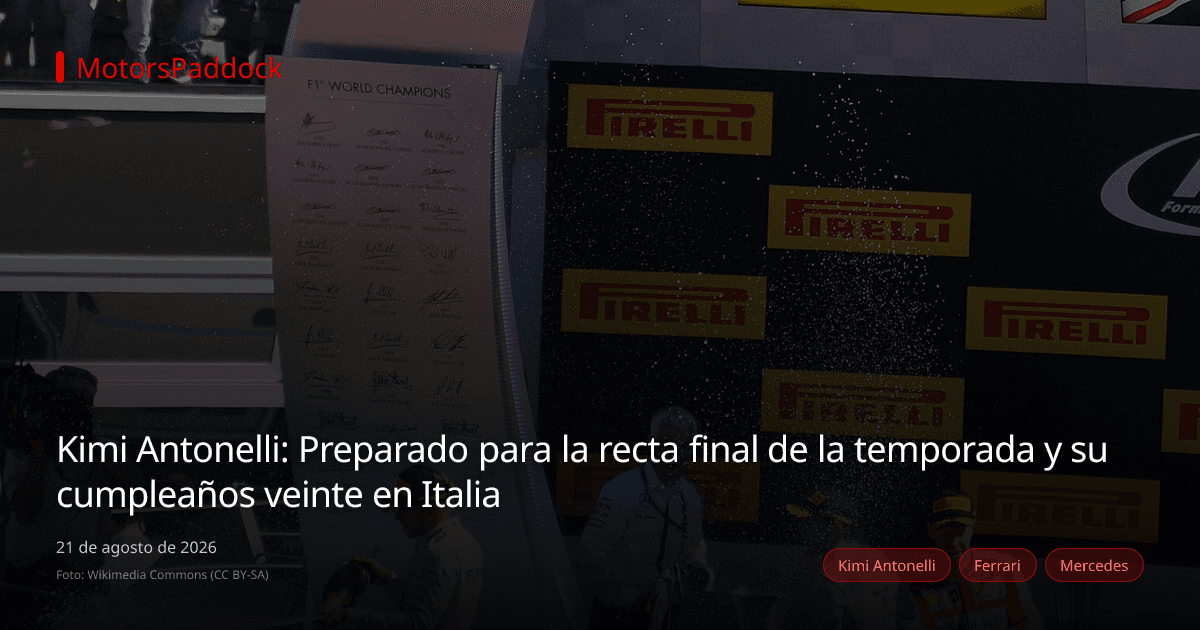 Kimi Antonelli: Preparado para la recta final de la temporada y su cumpleaños veinte en Italia
