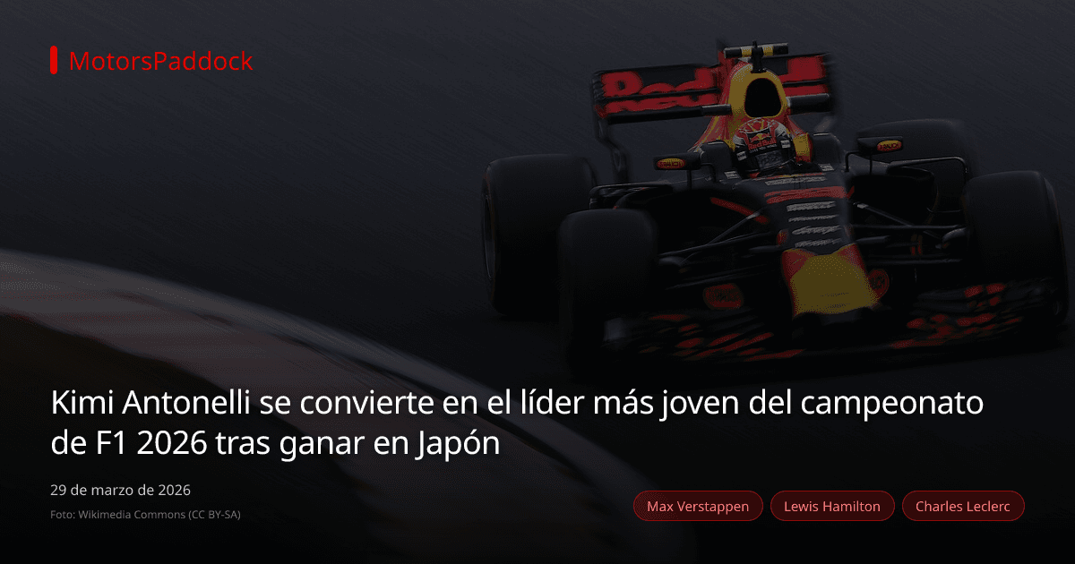 Kimi Antonelli se convierte en el líder más joven del campeonato de F1 2026 tras ganar en Japón