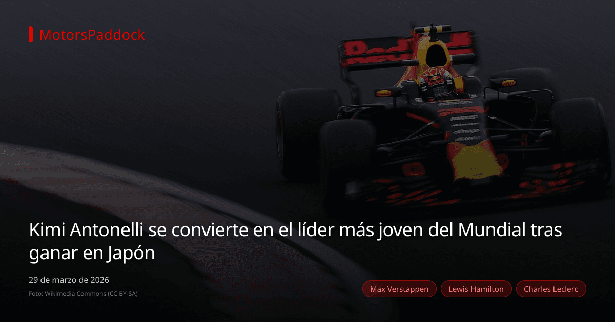 Kimi Antonelli se convierte en el líder más joven del Mundial tras ganar en Japón