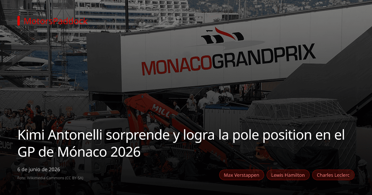 Kimi Antonelli sorprende y logra la pole position en el GP de Mónaco 2026