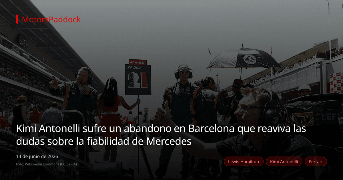 Kimi Antonelli sufre un abandono en Barcelona que reaviva las dudas sobre la fiabilidad de Mercedes