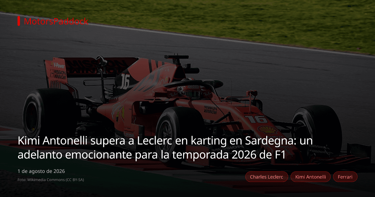 Kimi Antonelli supera a Leclerc en karting en Sardegna: un adelanto emocionante para la temporada 2026 de F1