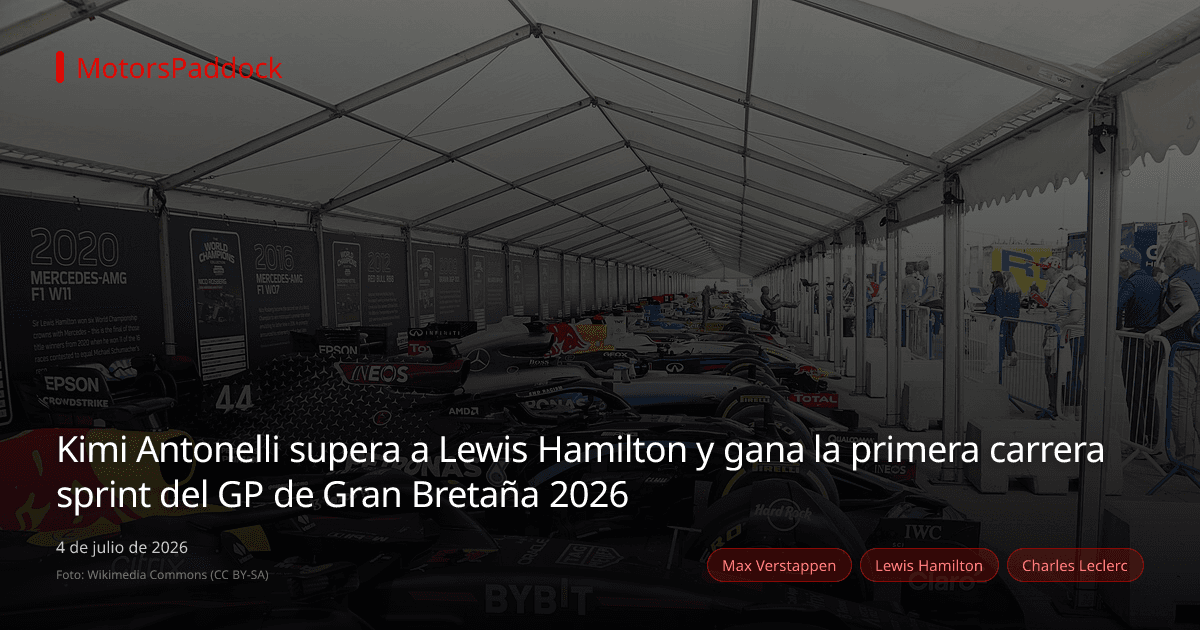 Kimi Antonelli supera a Lewis Hamilton y gana la primera carrera sprint del GP de Gran Bretaña 2026