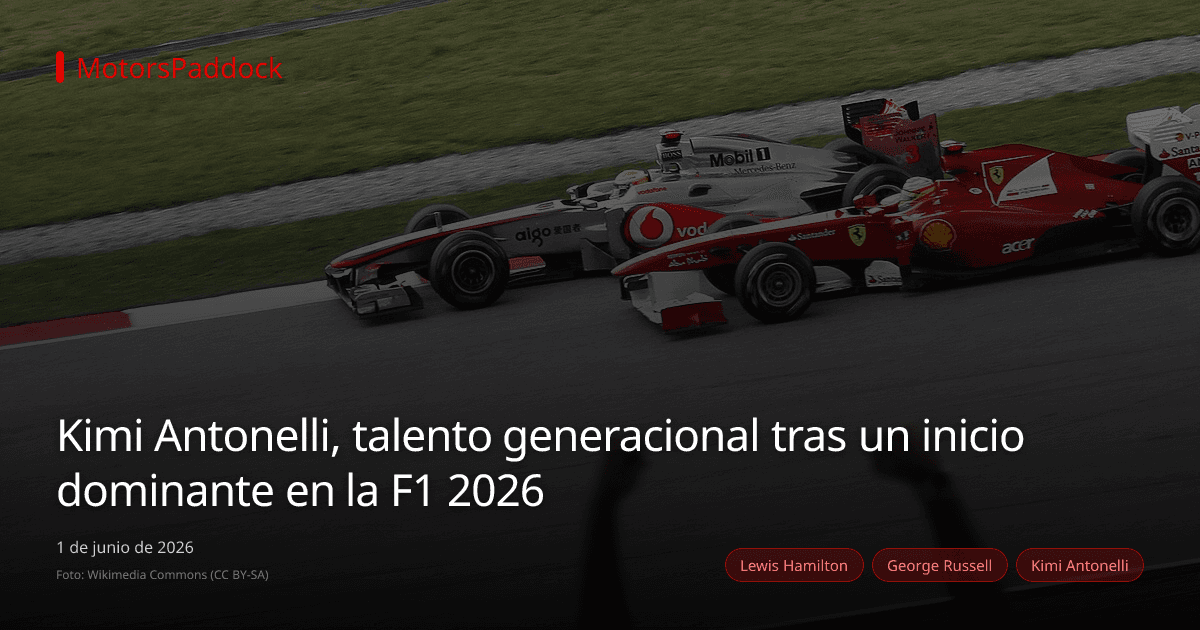 Kimi Antonelli, talento generacional tras un inicio dominante en la F1 2026