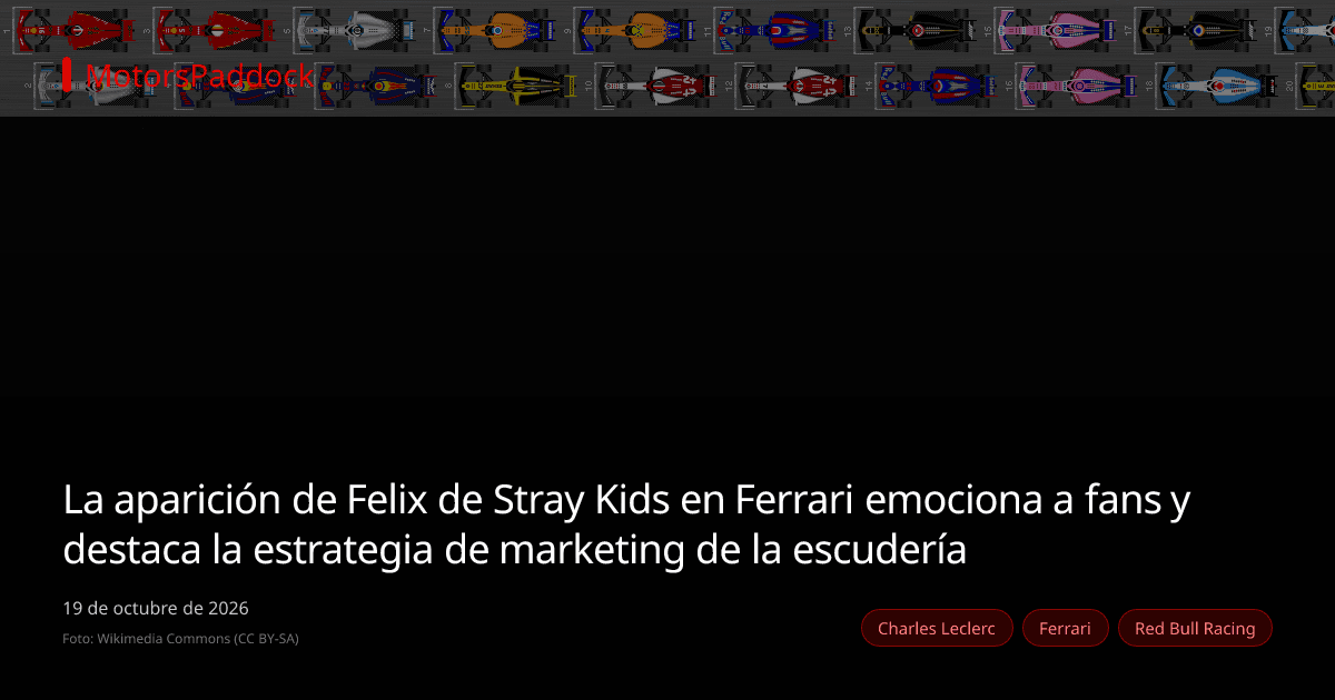 La aparición de Felix de Stray Kids en Ferrari emociona a fans y destaca la estrategia de marketing de la escudería