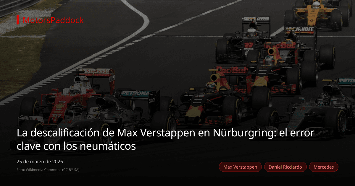 La descalificación de Max Verstappen en Nürburgring: el error clave con los neumáticos