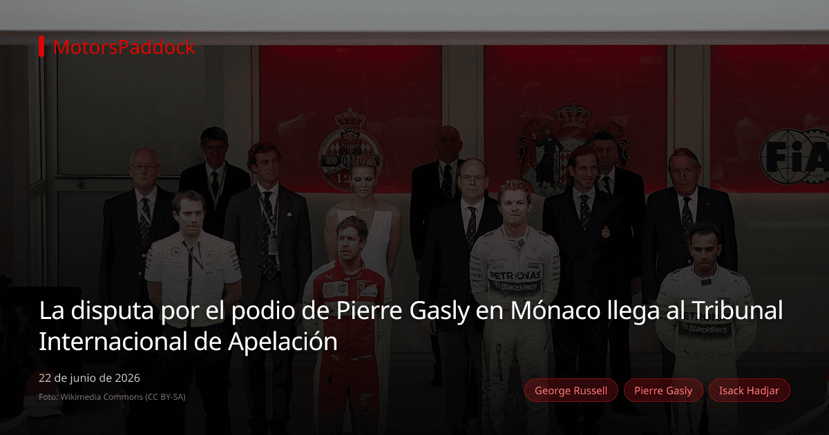 La disputa por el podio de Pierre Gasly en Mónaco llega al Tribunal Internacional de Apelación