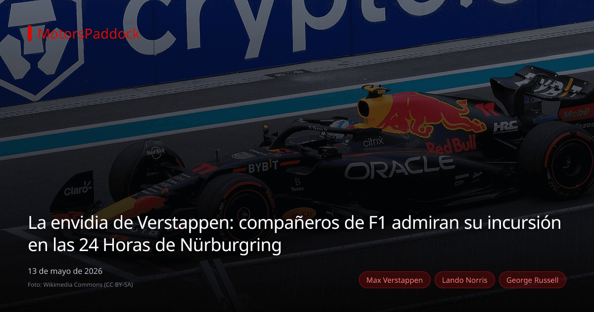 La envidia de Verstappen: compañeros de F1 admiran su incursión en las 24 Horas de Nürburgring