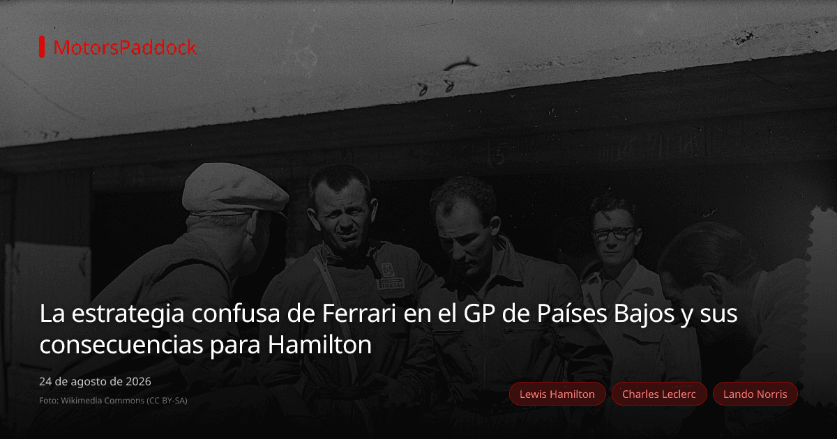 La estrategia confusa de Ferrari en el GP de Países Bajos y sus consecuencias para Hamilton