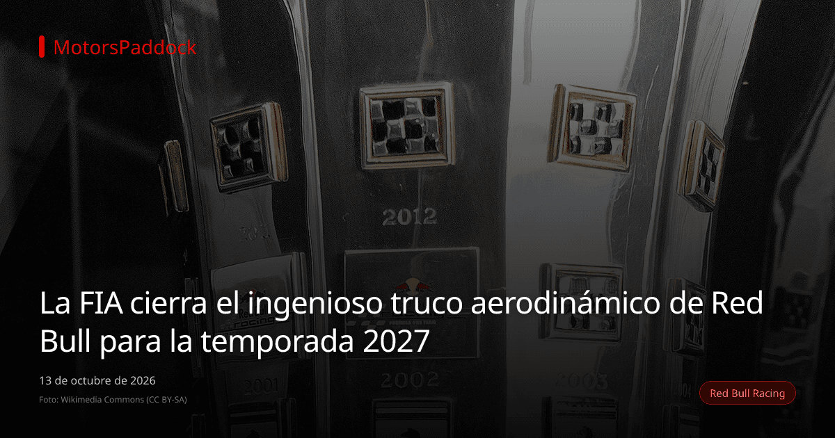 La FIA cierra el ingenioso truco aerodinámico de Red Bull para la temporada 2027