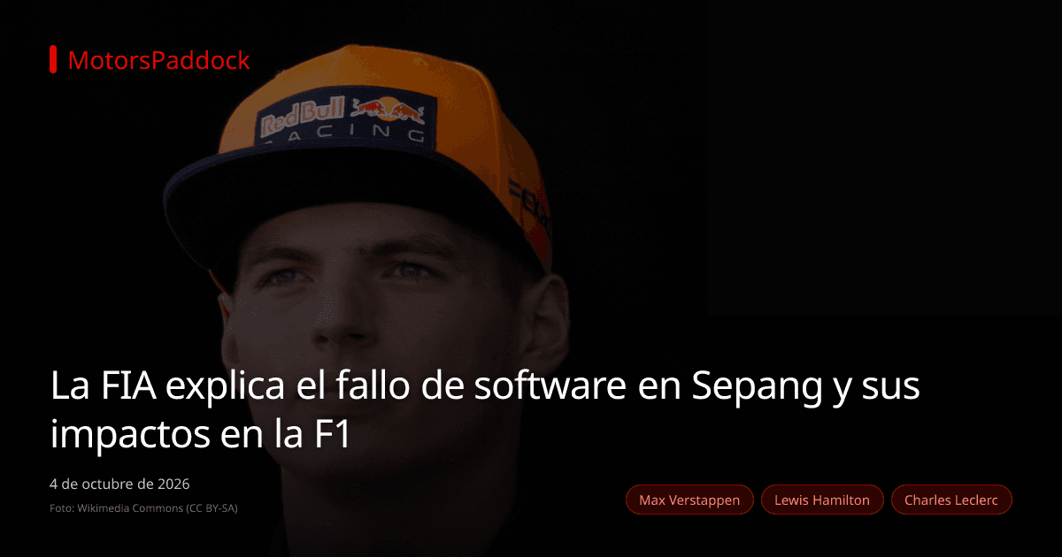 La FIA explica el fallo de software en Sepang y sus impactos en la F1