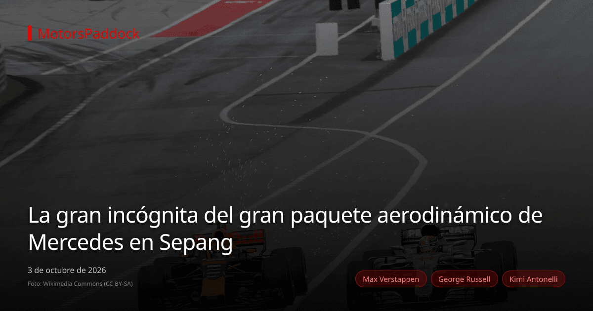 La gran incógnita del gran paquete aerodinámico de Mercedes en Sepang
