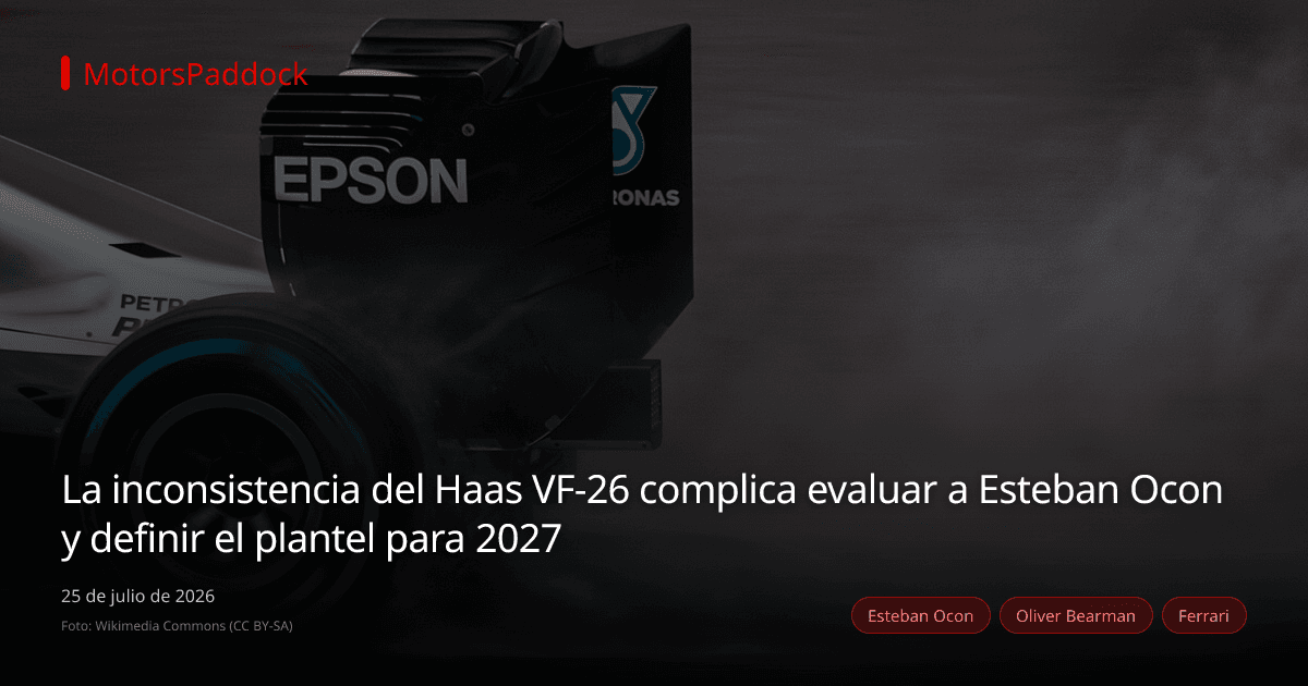 La inconsistencia del Haas VF-26 complica evaluar a Esteban Ocon y definir el plantel para 2027
