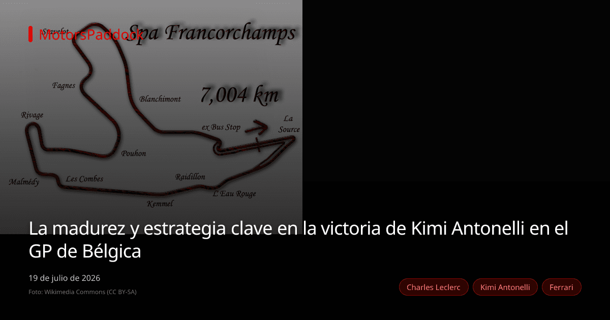 La madurez y estrategia clave en la victoria de Kimi Antonelli en el GP de Bélgica