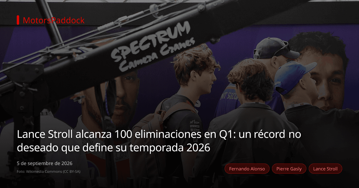 Lance Stroll alcanza 100 eliminaciones en Q1: un récord no deseado que define su temporada 2026