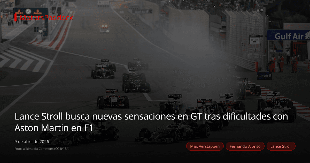 Lance Stroll busca nuevas sensaciones en GT tras dificultades con Aston Martin en F1