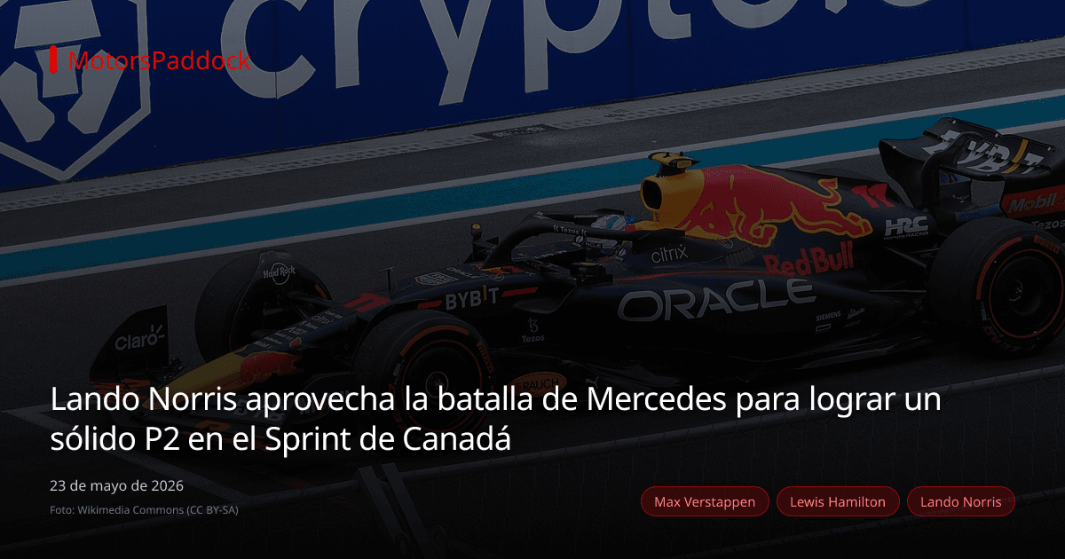 Lando Norris aprovecha la batalla de Mercedes para lograr un sólido P2 en el Sprint de Canadá