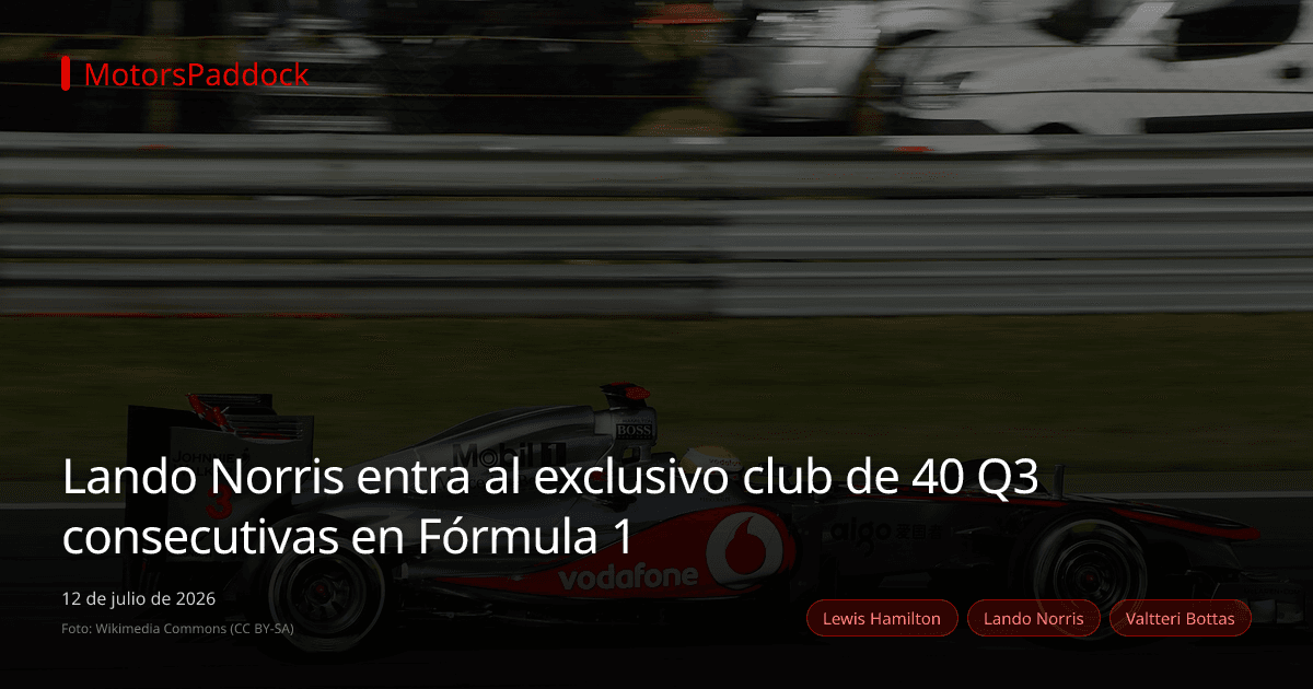 Lando Norris entra al exclusivo club de 40 Q3 consecutivas en Fórmula 1