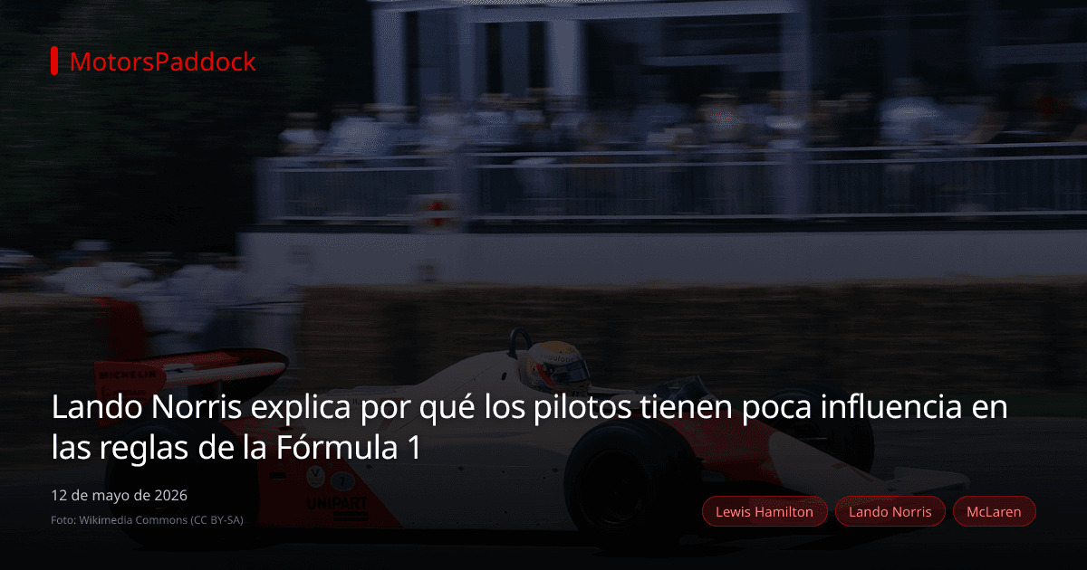 Lando Norris explica por qué los pilotos tienen poca influencia en las reglas de la Fórmula 1