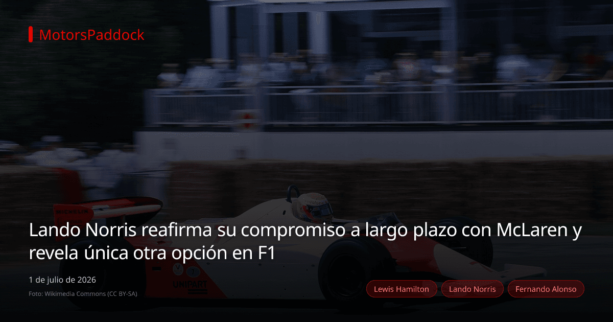 Lando Norris reafirma su compromiso a largo plazo con McLaren y revela única otra opción en F1