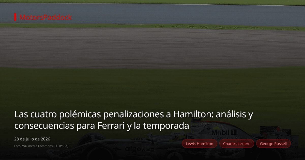 Las cuatro polémicas penalizaciones a Hamilton: análisis y consecuencias para Ferrari y la temporada