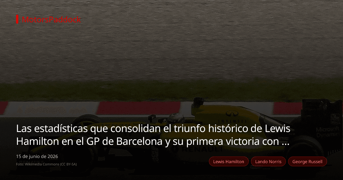 Las estadísticas que consolidan el triunfo histórico de Lewis Hamilton en el GP de Barcelona y su primera victoria con Ferrari