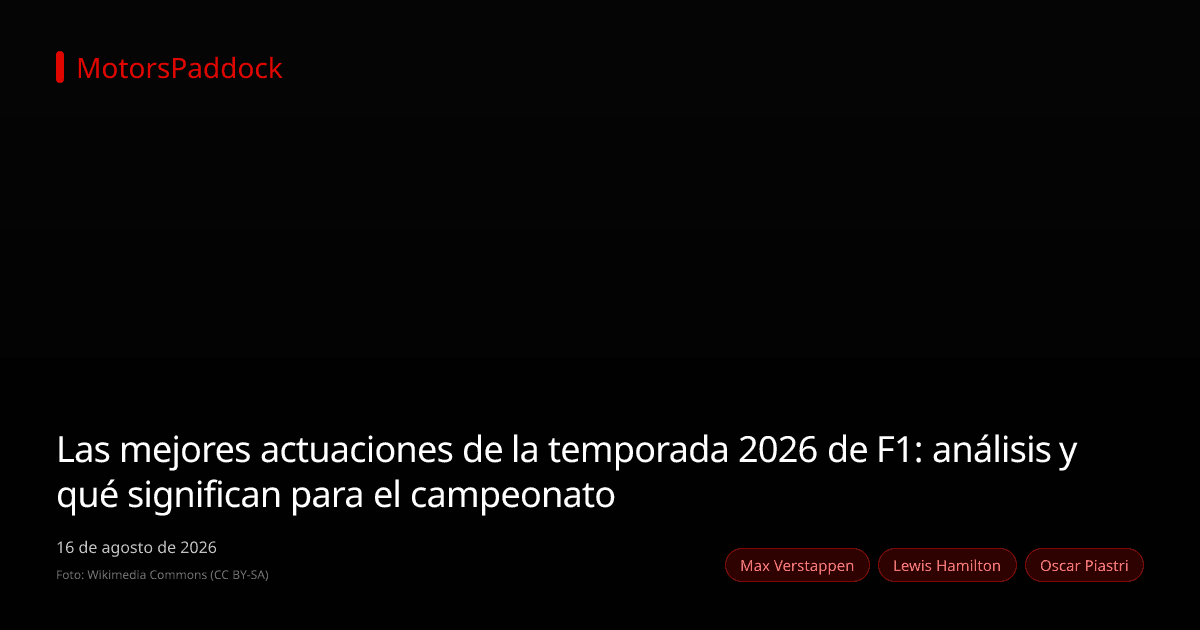 Las mejores actuaciones de la temporada 2026 de F1: análisis y qué significan para el campeonato
