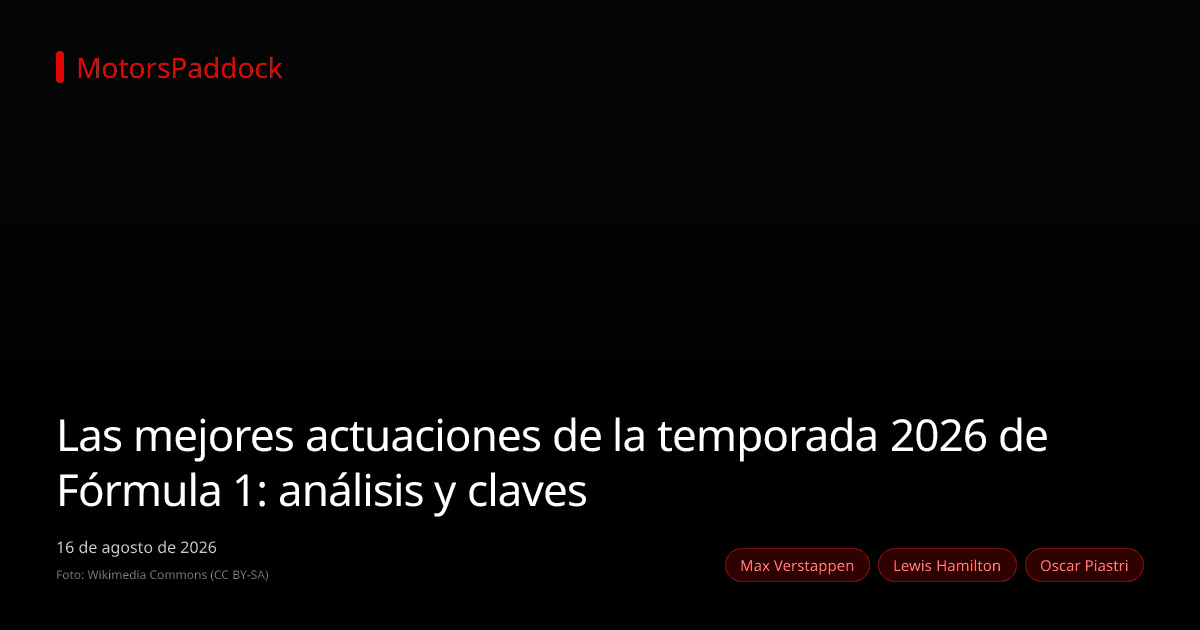 Las mejores actuaciones de la temporada 2026 de Fórmula 1: análisis y claves