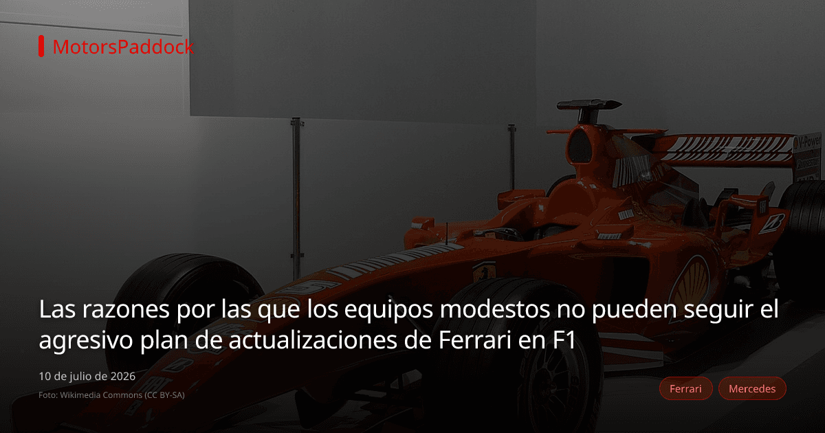 Las razones por las que los equipos modestos no pueden seguir el agresivo plan de actualizaciones de Ferrari en F1