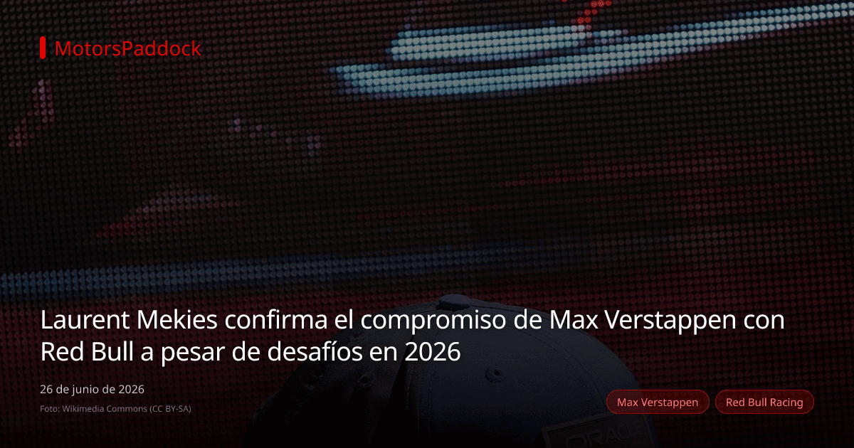 Laurent Mekies confirma el compromiso de Max Verstappen con Red Bull a pesar de desafíos en 2026