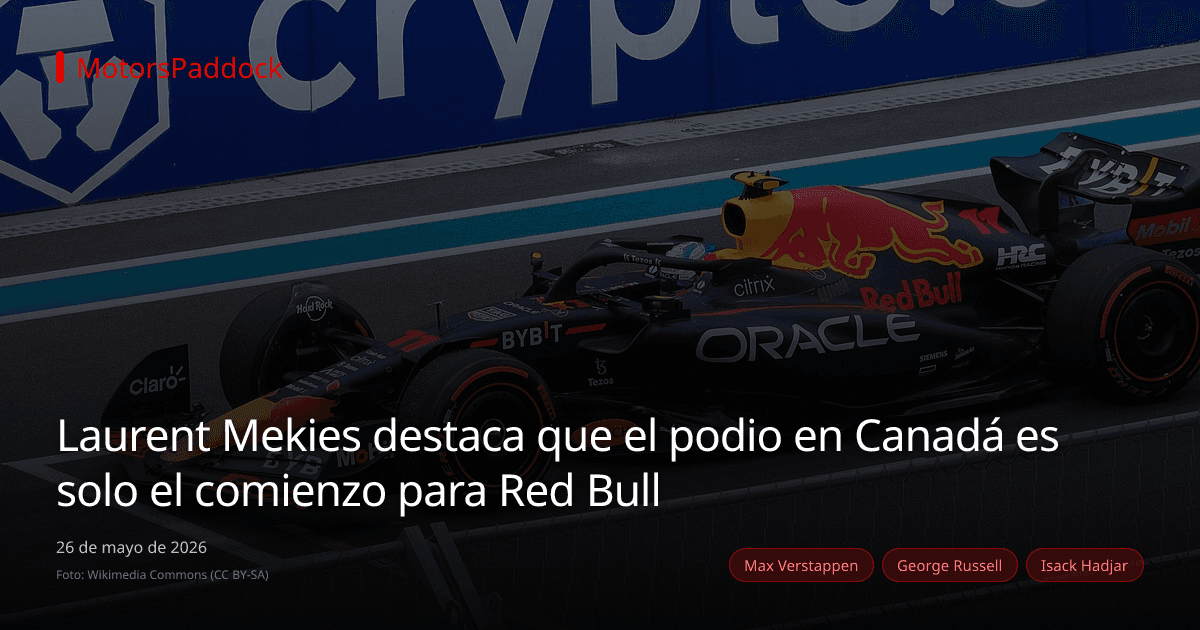 Laurent Mekies destaca que el podio en Canadá es solo el comienzo para Red Bull