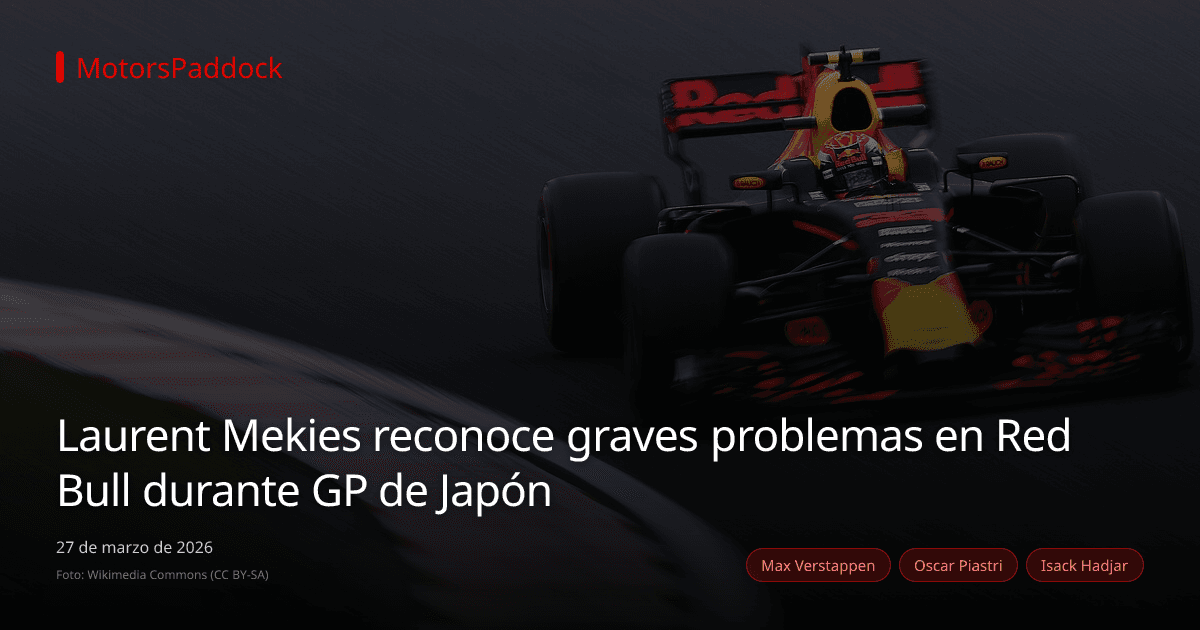 Laurent Mekies reconoce graves problemas en Red Bull durante GP de Japón