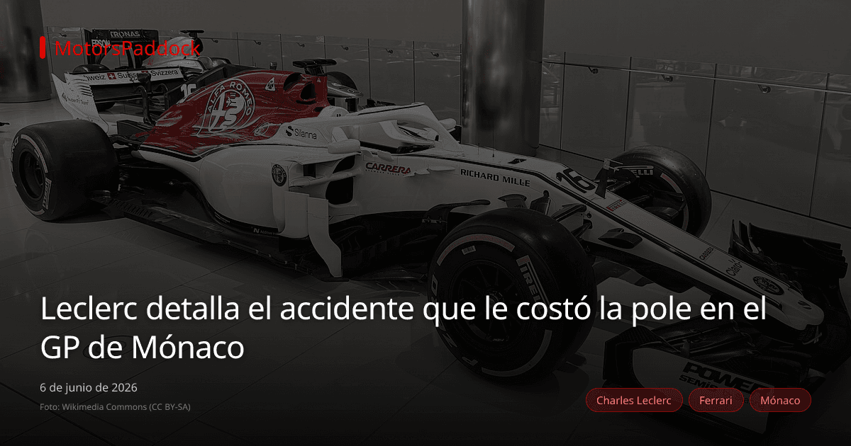 Leclerc detalla el accidente que le costó la pole en el GP de Mónaco