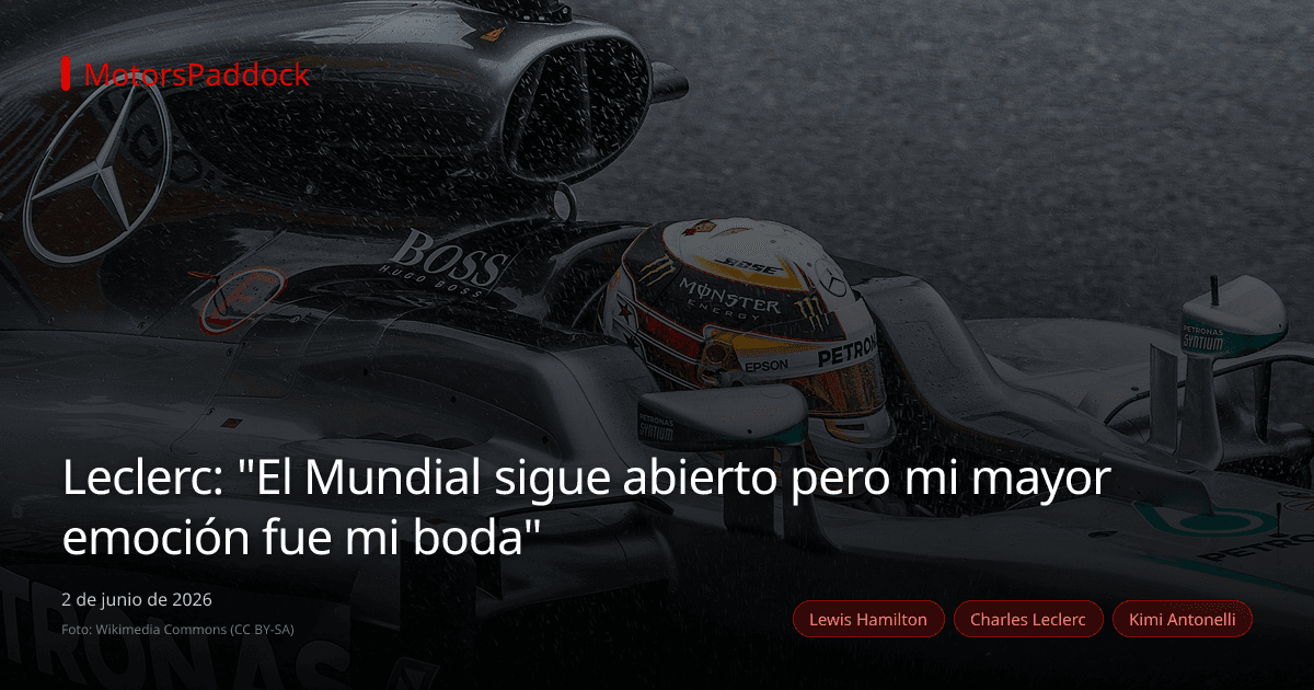 Leclerc: "El Mundial sigue abierto pero mi mayor emoción fue mi boda"
