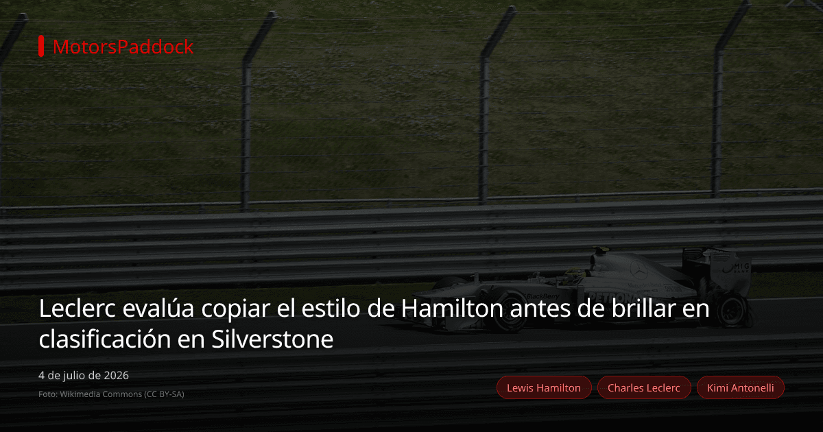 Leclerc evalúa copiar el estilo de Hamilton antes de brillar en clasificación en Silverstone