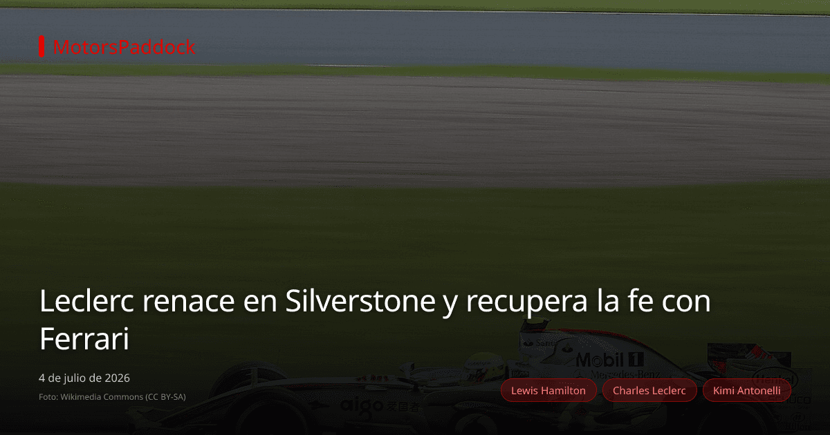 Leclerc renace en Silverstone y recupera la fe con Ferrari