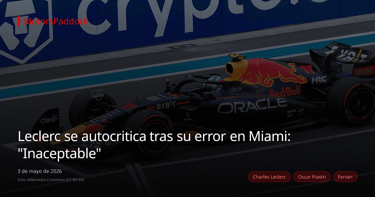 Leclerc se autocritica tras su error en Miami: "Inaceptable"