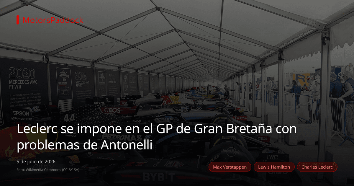 Leclerc se impone en el GP de Gran Bretaña con problemas de Antonelli