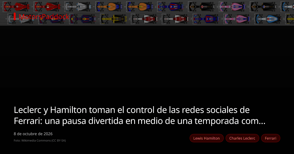 Leclerc y Hamilton toman el control de las redes sociales de Ferrari: una pausa divertida en medio de una temporada complicada