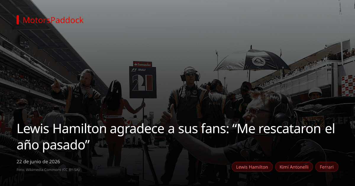 Lewis Hamilton agradece a sus fans: “Me rescataron el año pasado”