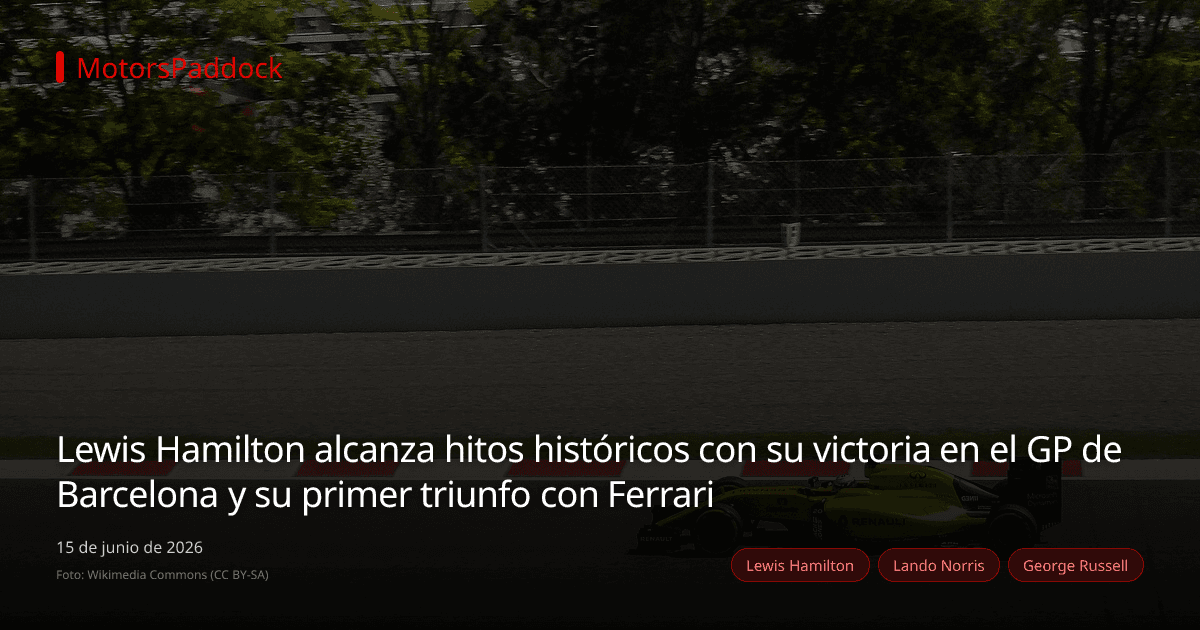 Lewis Hamilton alcanza hitos históricos con su victoria en el GP de Barcelona y su primer triunfo con Ferrari