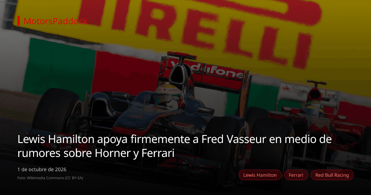 Lewis Hamilton apoya firmemente a Fred Vasseur en medio de rumores sobre Horner y Ferrari
