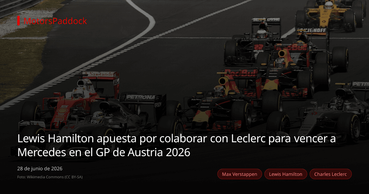 Lewis Hamilton apuesta por colaborar con Leclerc para vencer a Mercedes en el GP de Austria 2026