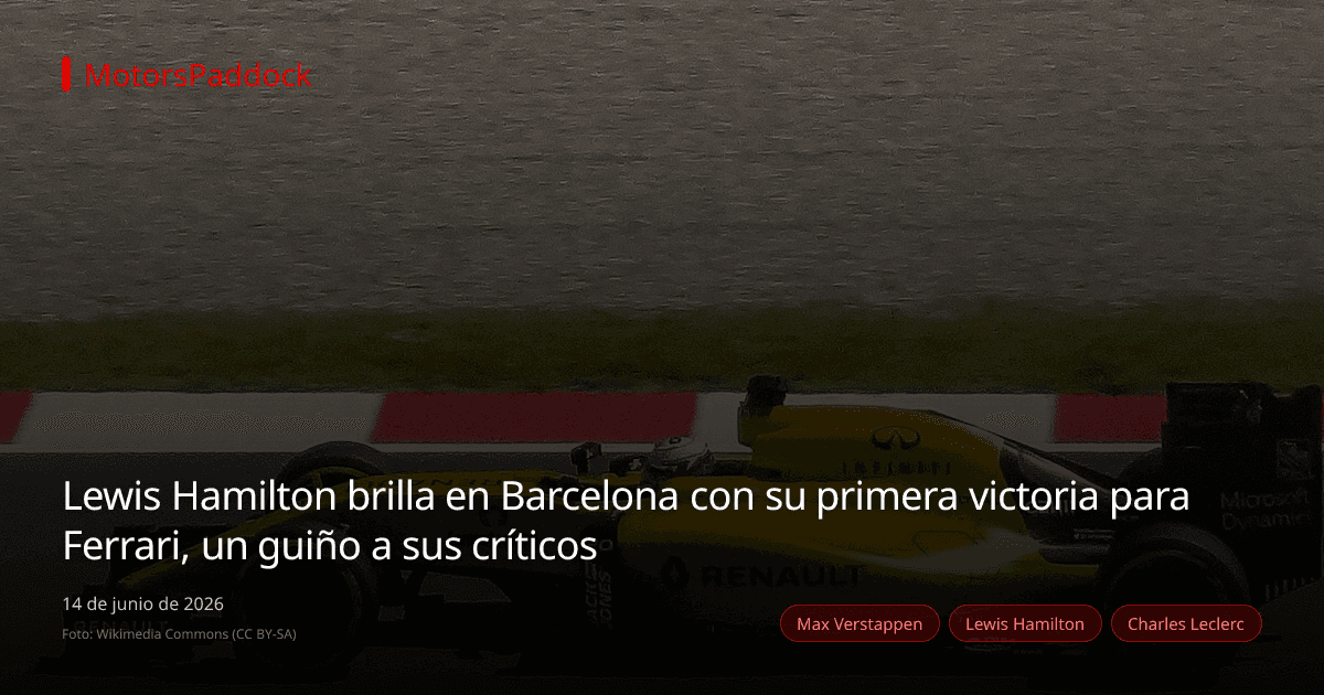 Lewis Hamilton brilla en Barcelona con su primera victoria para Ferrari, un guiño a sus críticos