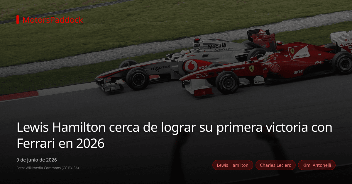 Lewis Hamilton cerca de lograr su primera victoria con Ferrari en 2026