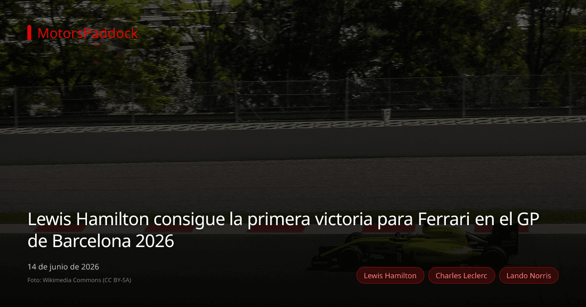 Lewis Hamilton consigue la primera victoria para Ferrari en el GP de Barcelona 2026