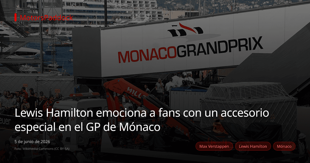Lewis Hamilton emociona a fans con un accesorio especial en el GP de Mónaco